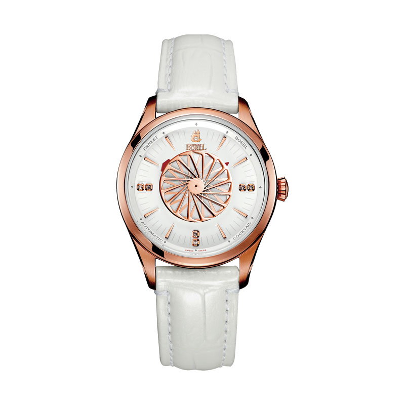 The Swiss Watch Brand Ernest Borel Cocktail Collection is Released A flower in the wrist blossoms, t